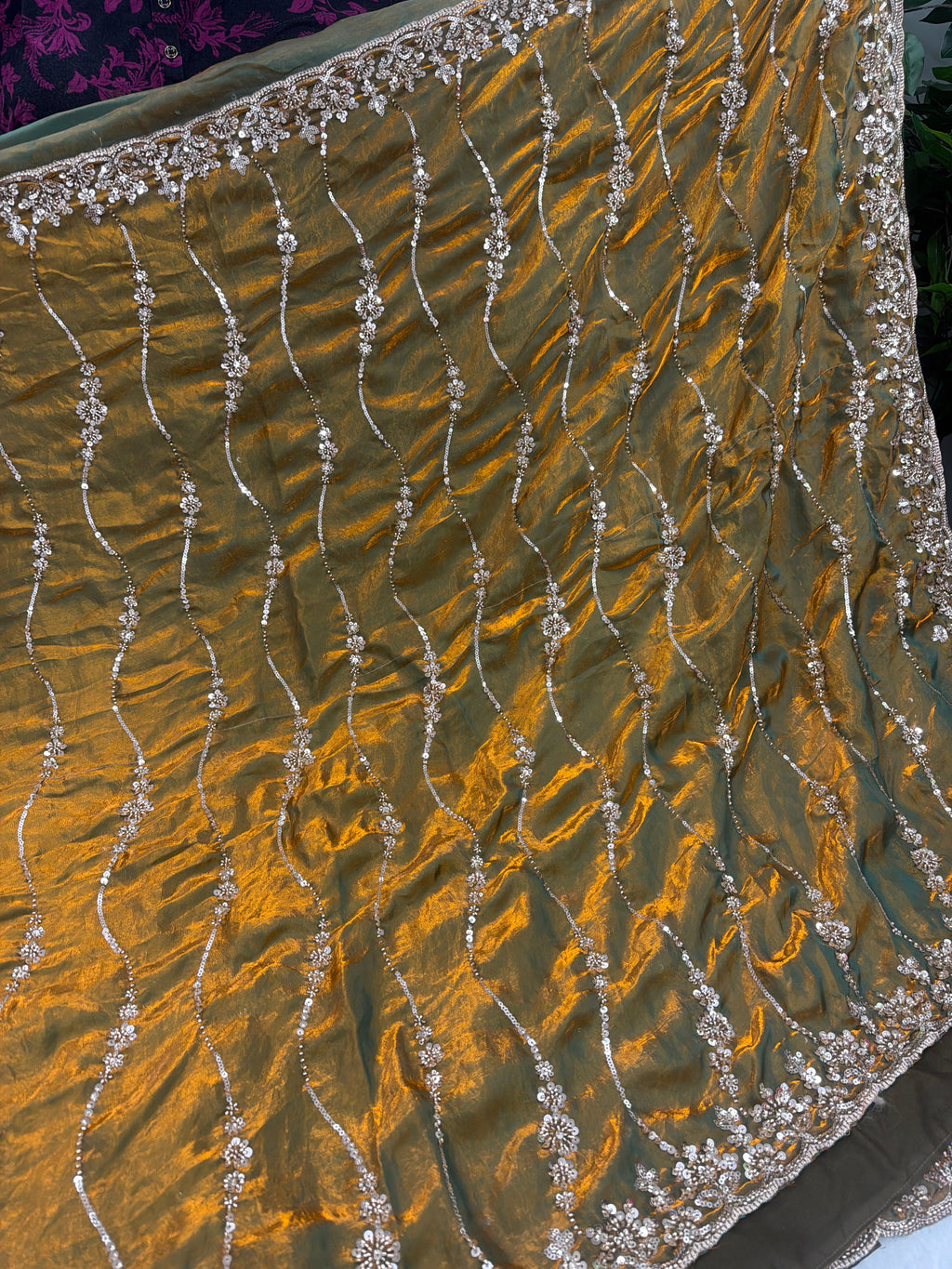 Premium quality party wear sarees with stitched blouse ✨