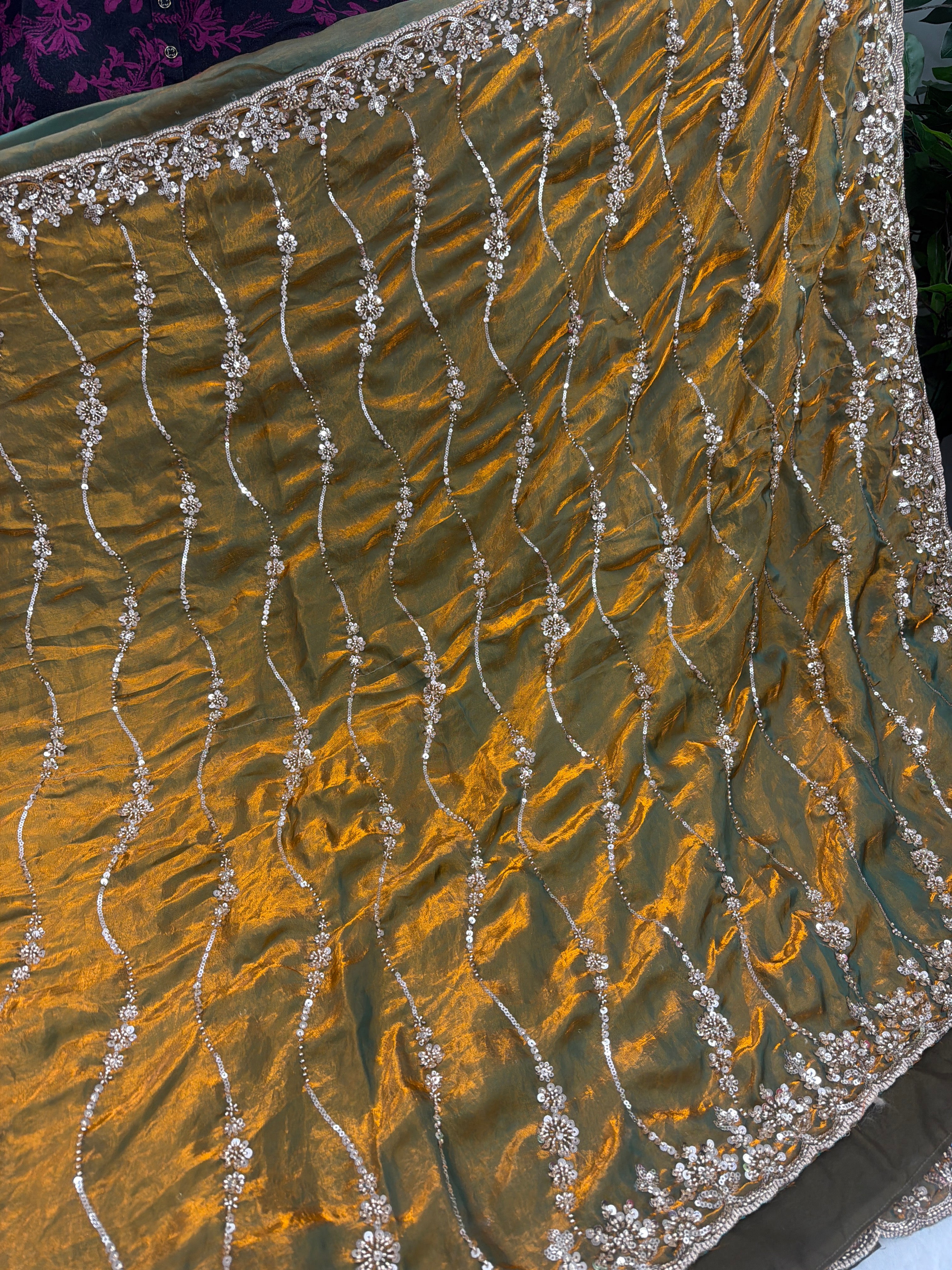 Premium quality party wear sarees with stitched blouse ✨
