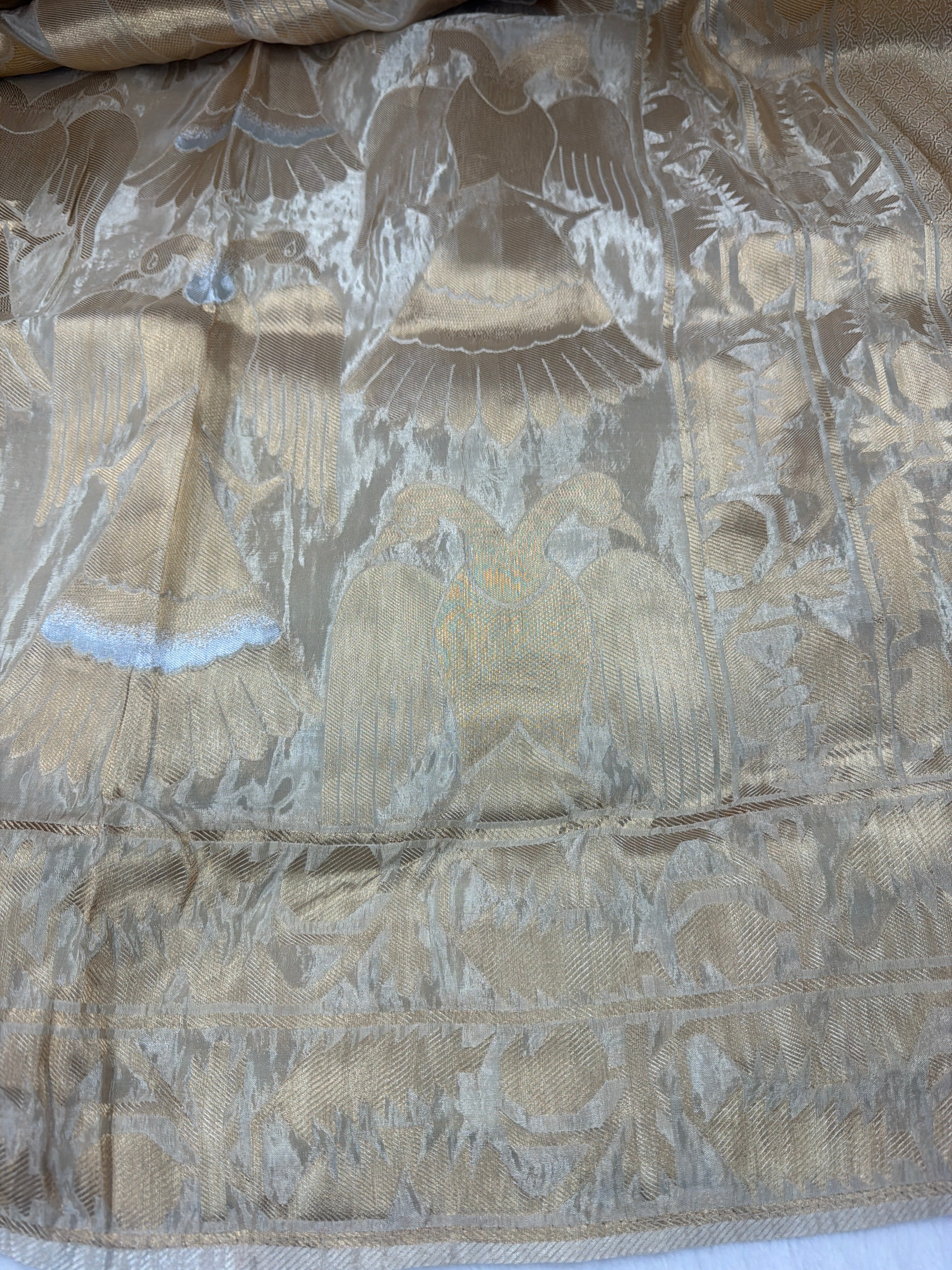 Banaras Saree with Stitched Maggam Work Blouse