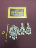 Pendant Set with Earrings & Tikka Chain