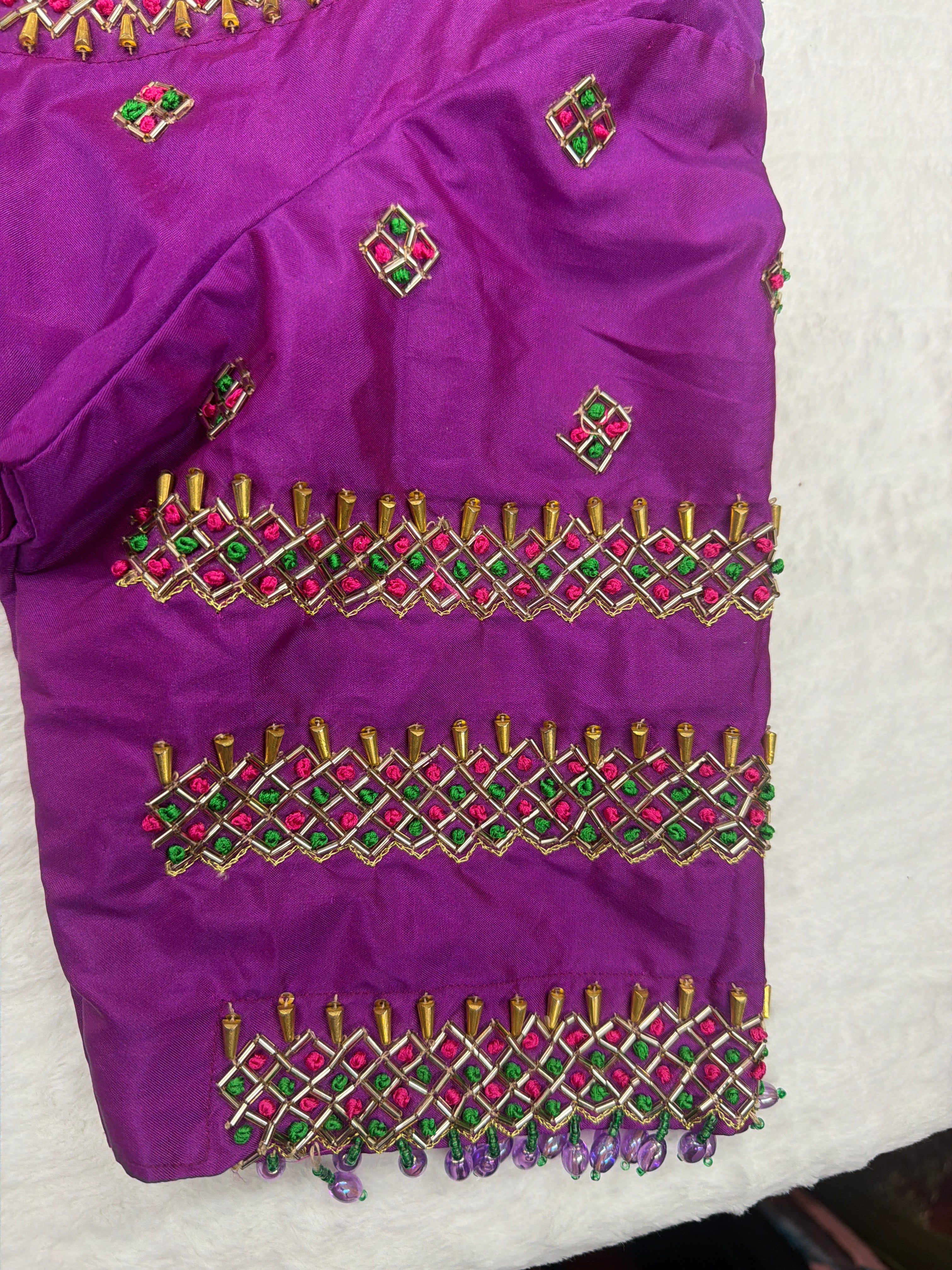 Semi pattu sarees with maggam blouse ✨