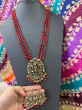 Elegant Beads Long Haram Set with Matching Earrings