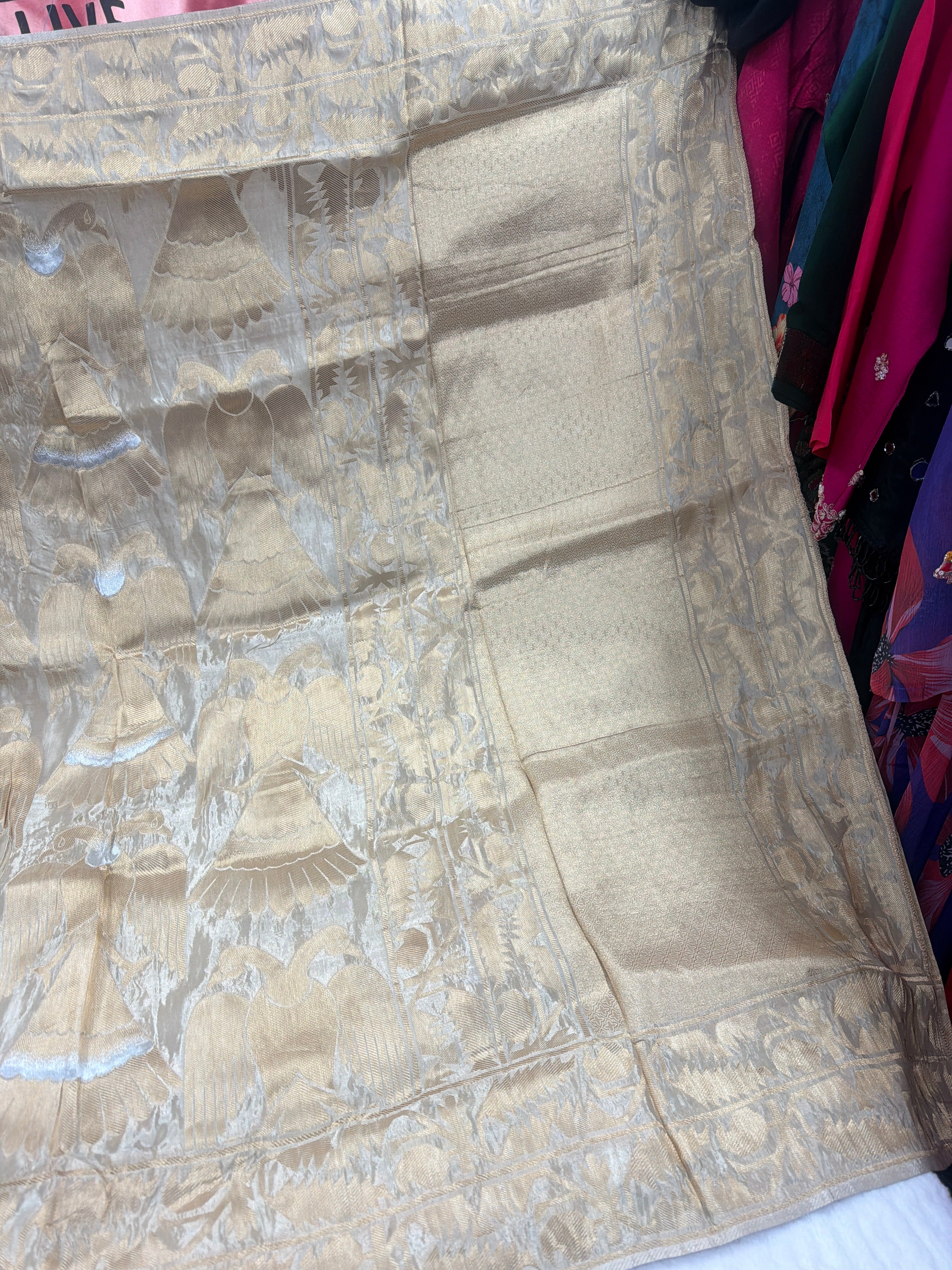 Banaras Saree with Stitched Maggam Work Blouse