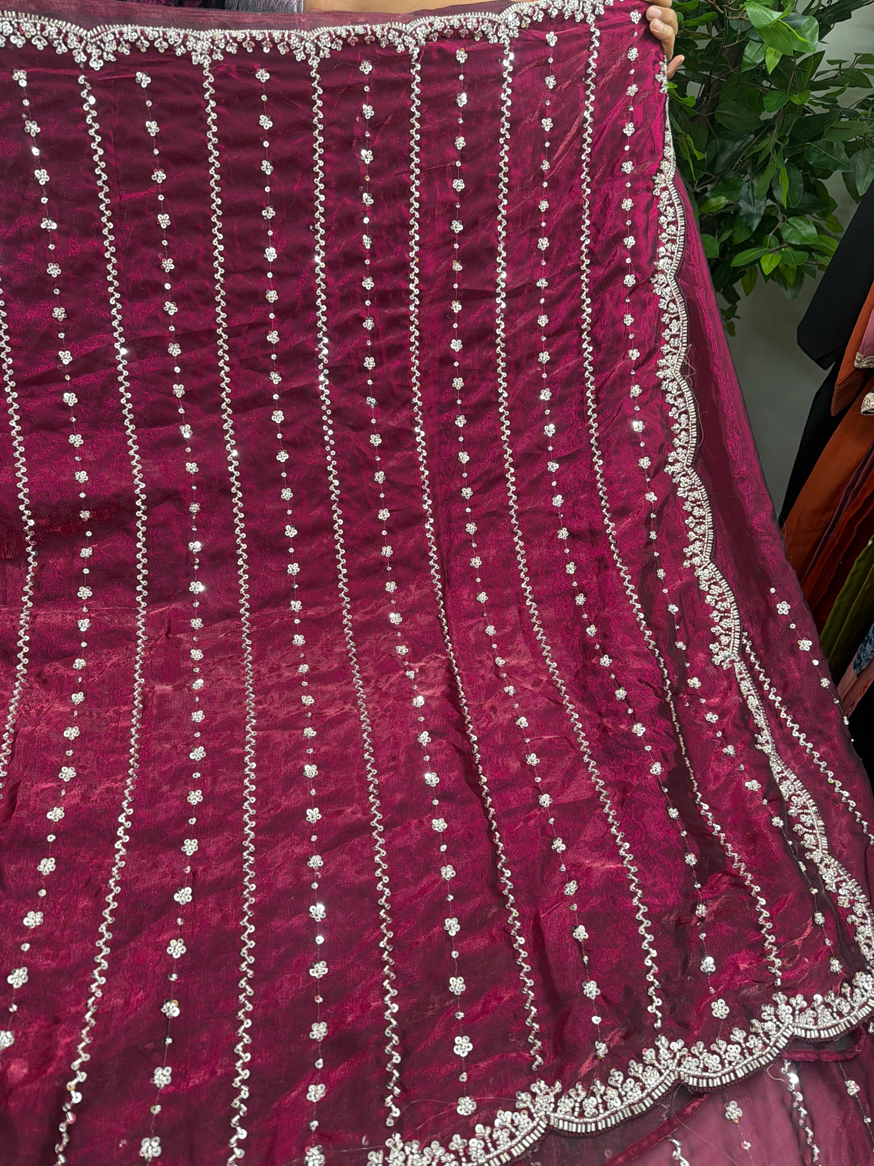 Premium quality party wear sarees with stitched blouse ✨