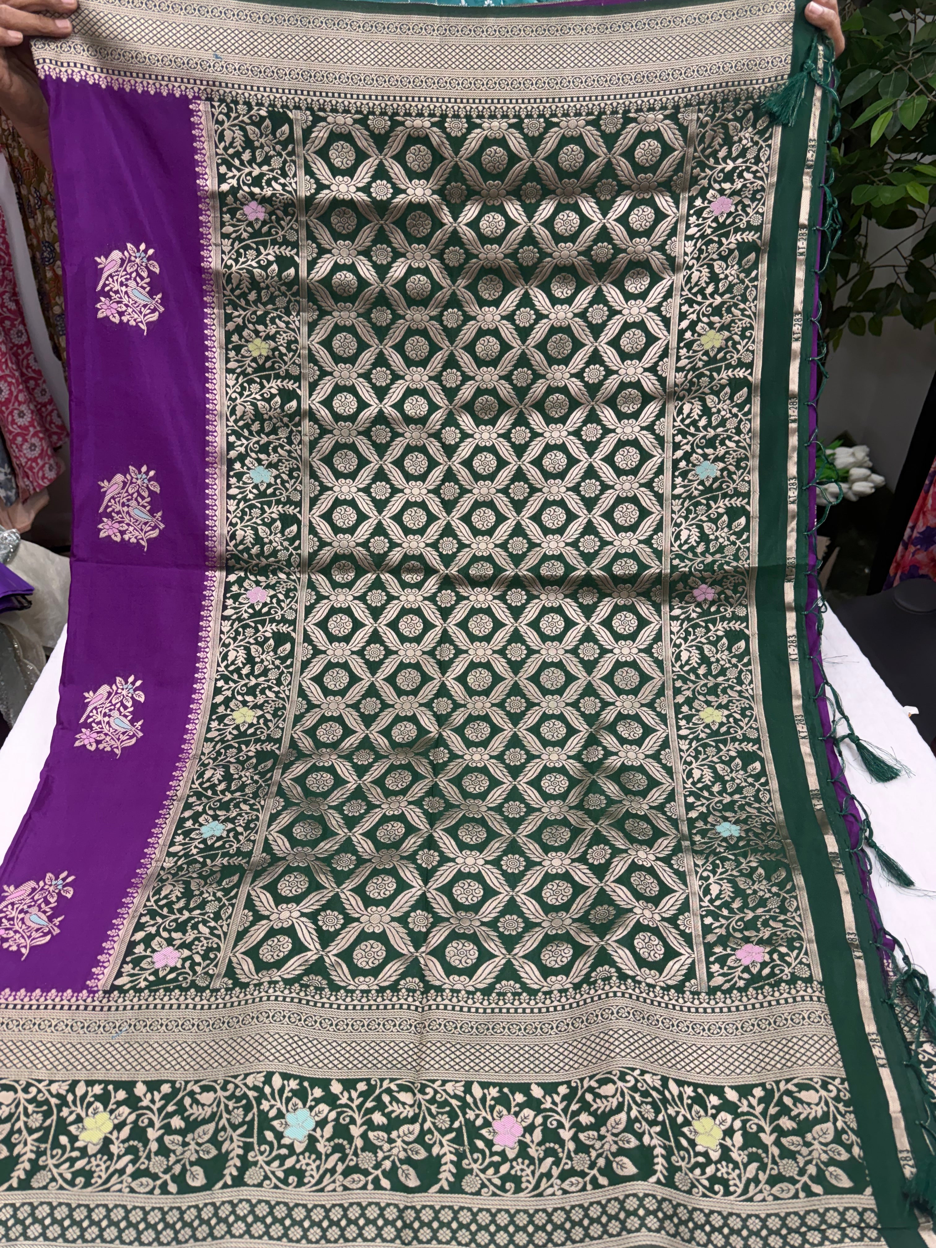 Saree with stiched blouse