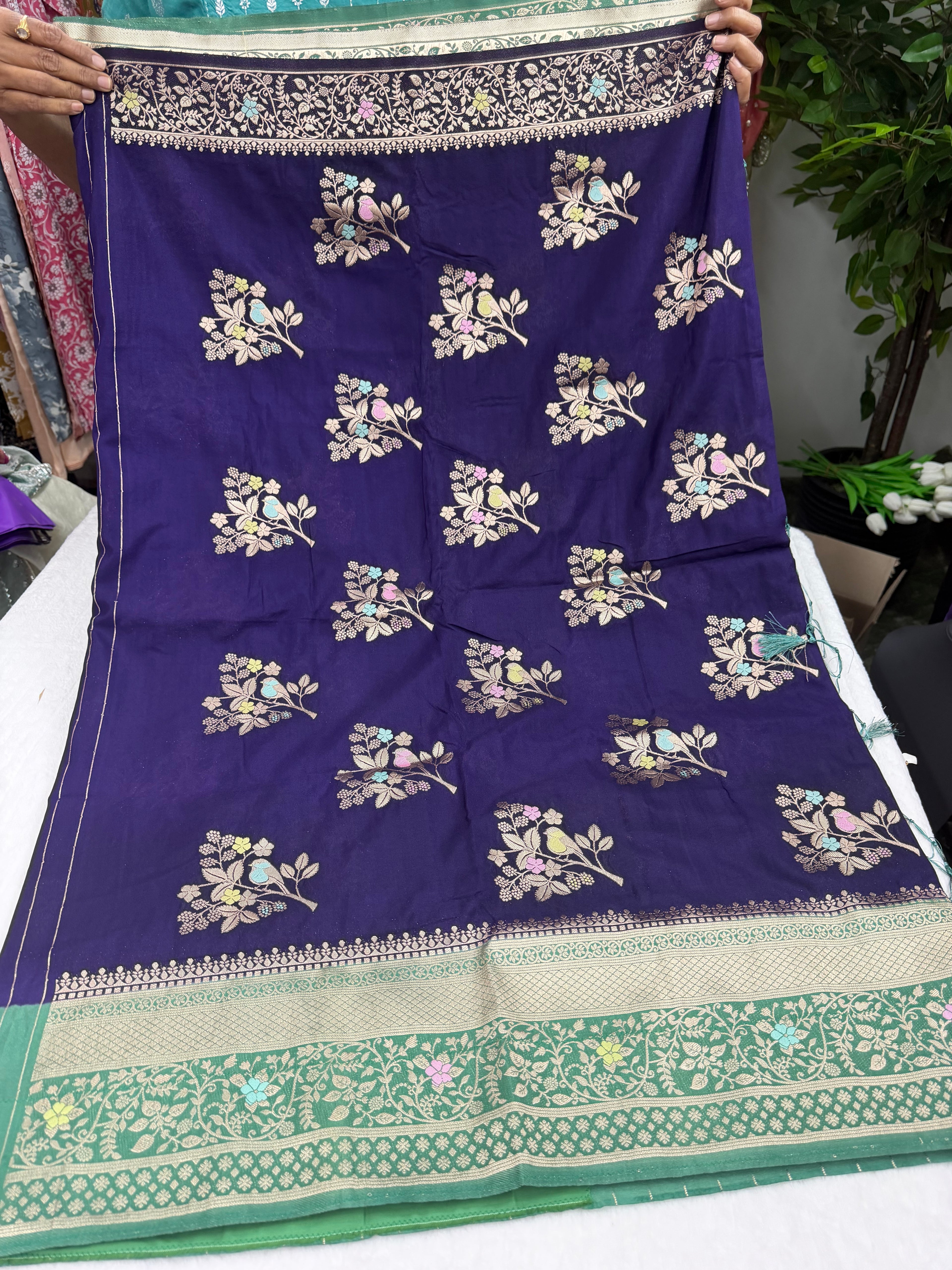 Saree with stiched blouse