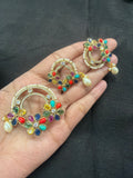 Elegant pendant set paired with earrings