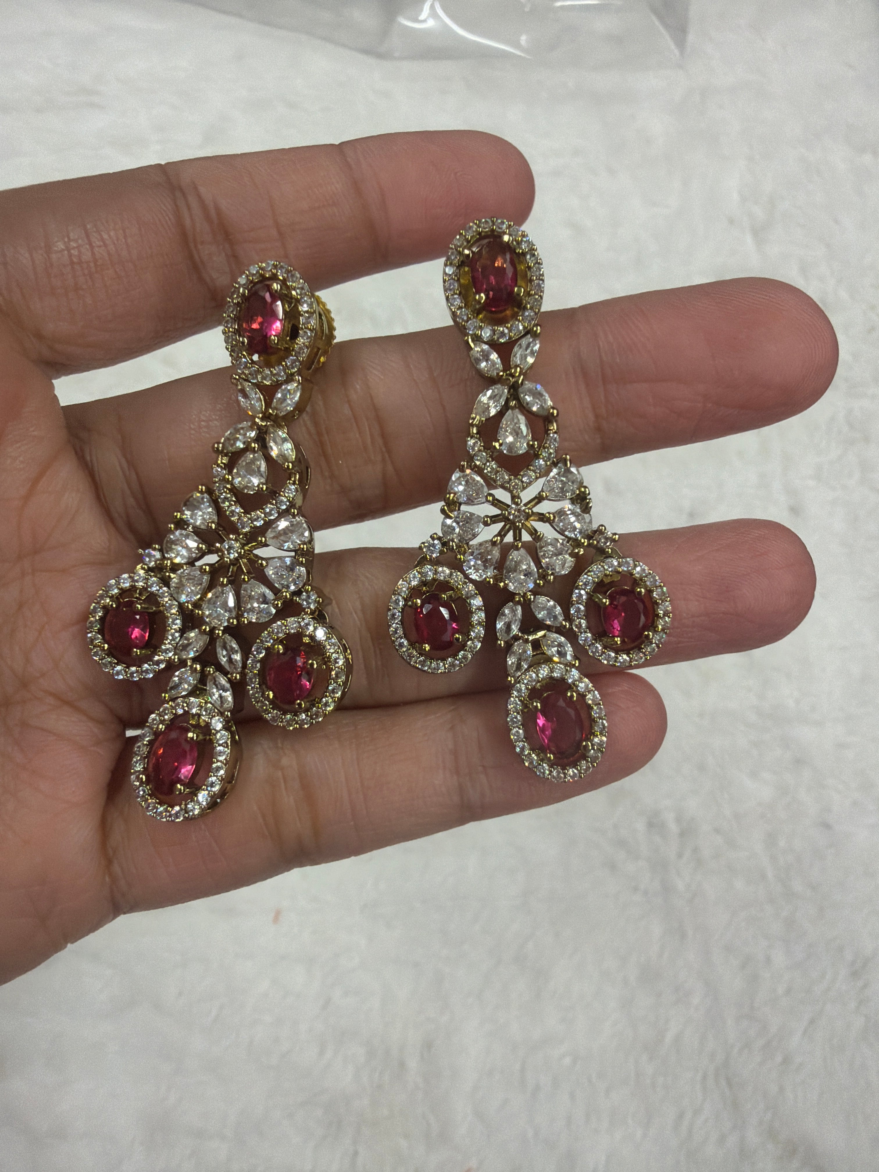 Heavy Designer Necklace Set with Earrings