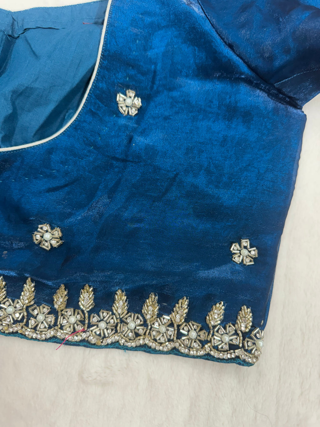 Premium party wear saree with stiched blouse