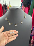 Invisible chain with earrings