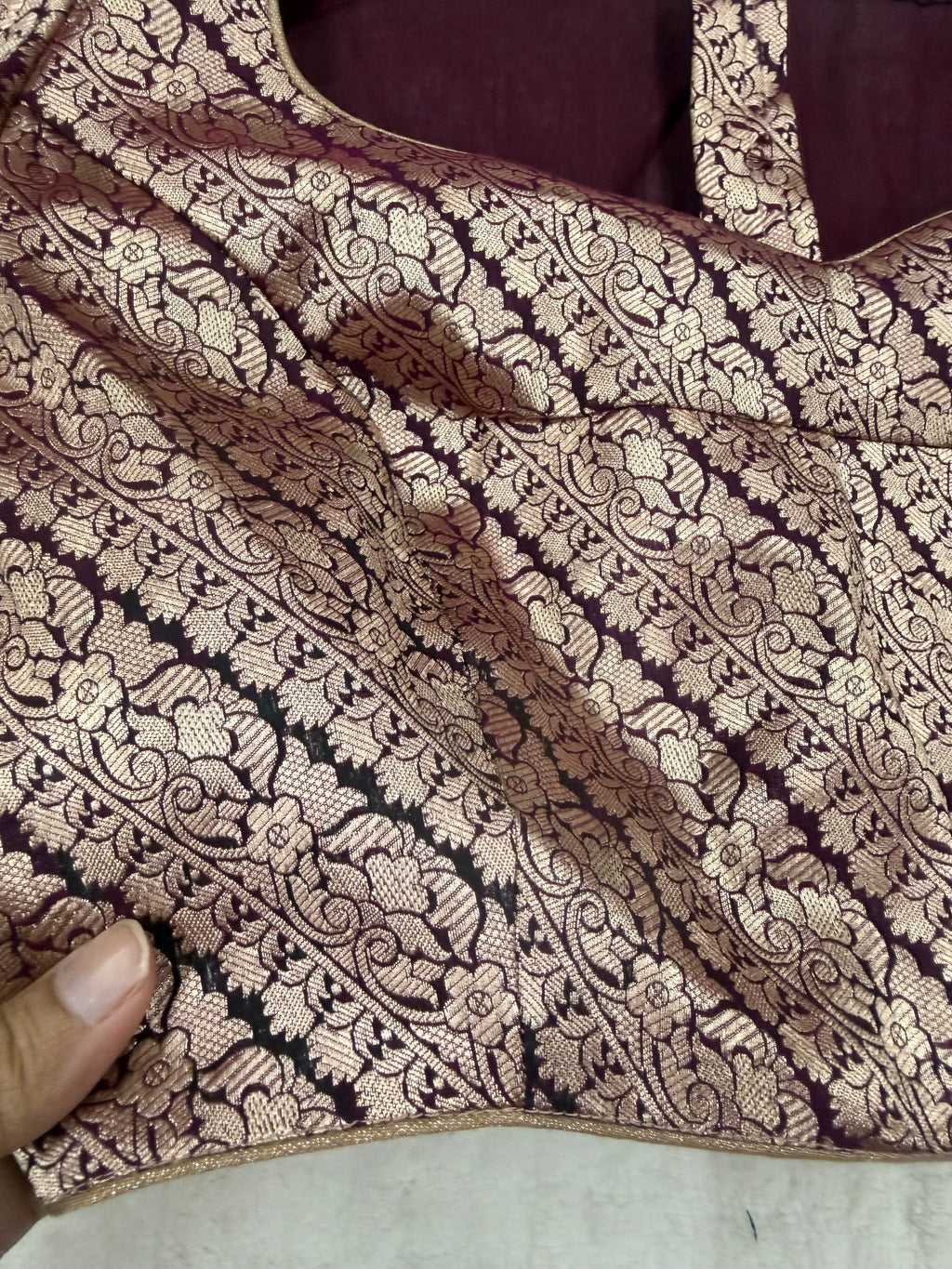 Premium brocade stitched blouse 💫