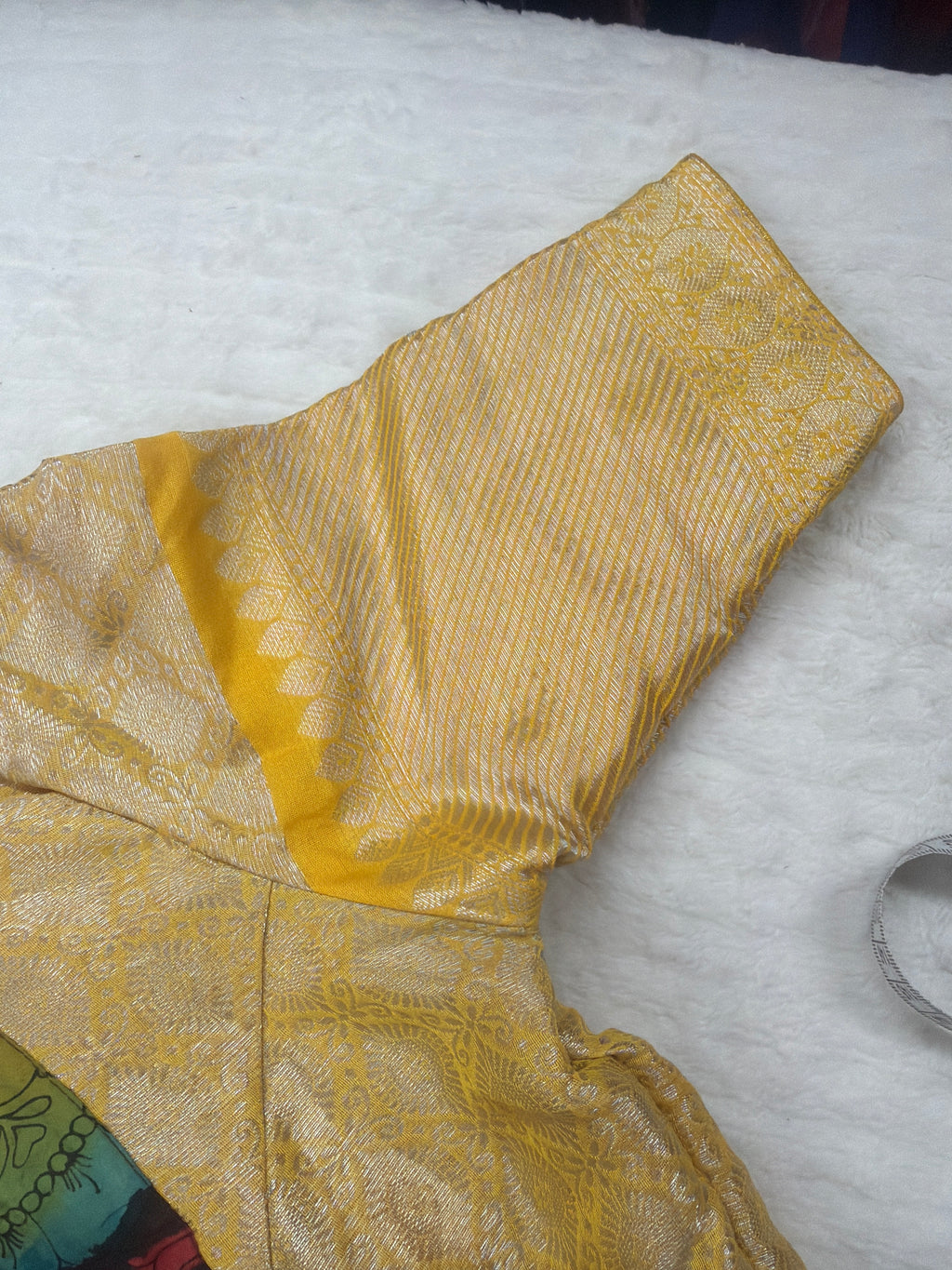 Rich Kalamkari brocade blouse