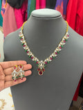 Elegant necklace set with matching earrings
