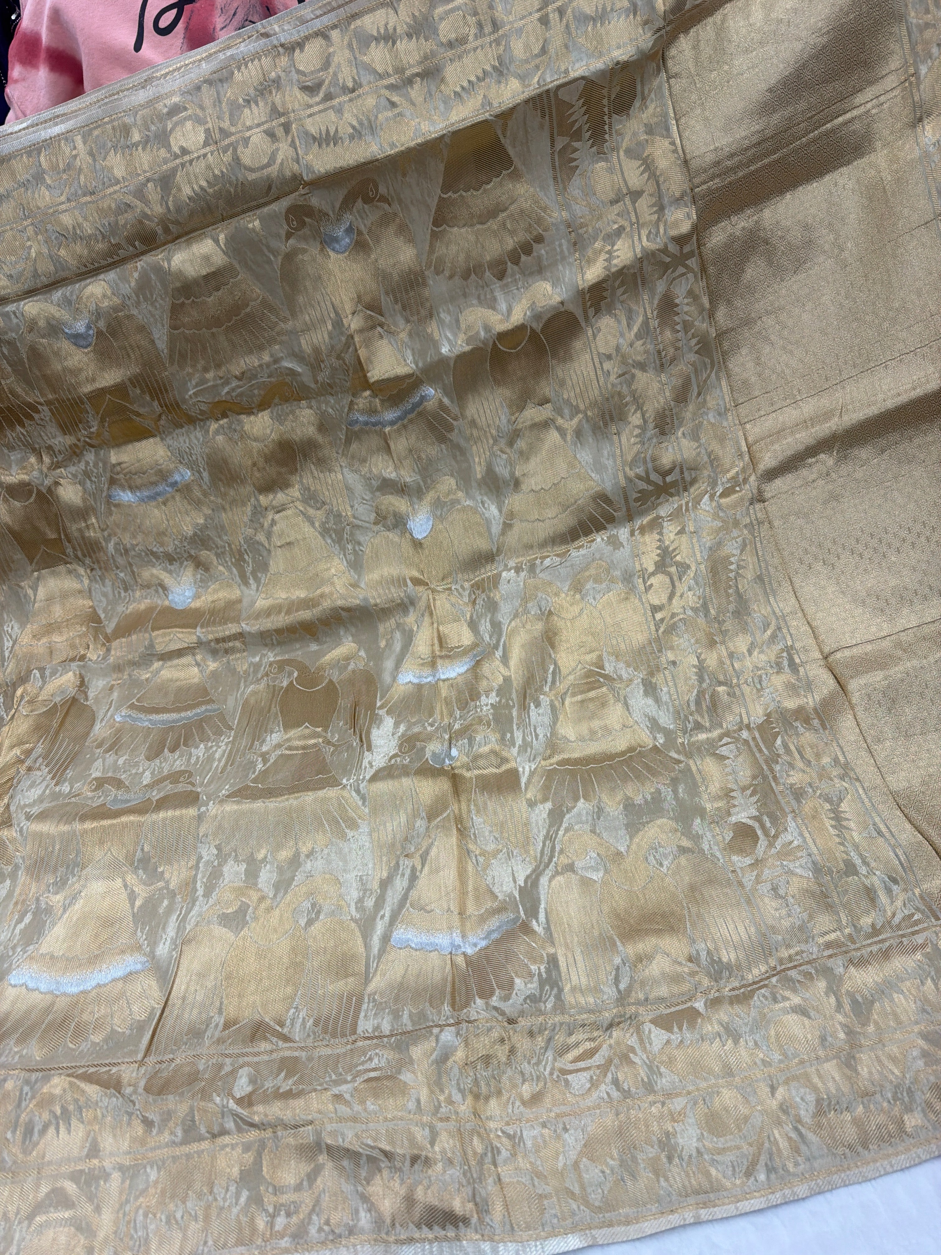 Banaras Saree with Stitched Maggam Work Blouse