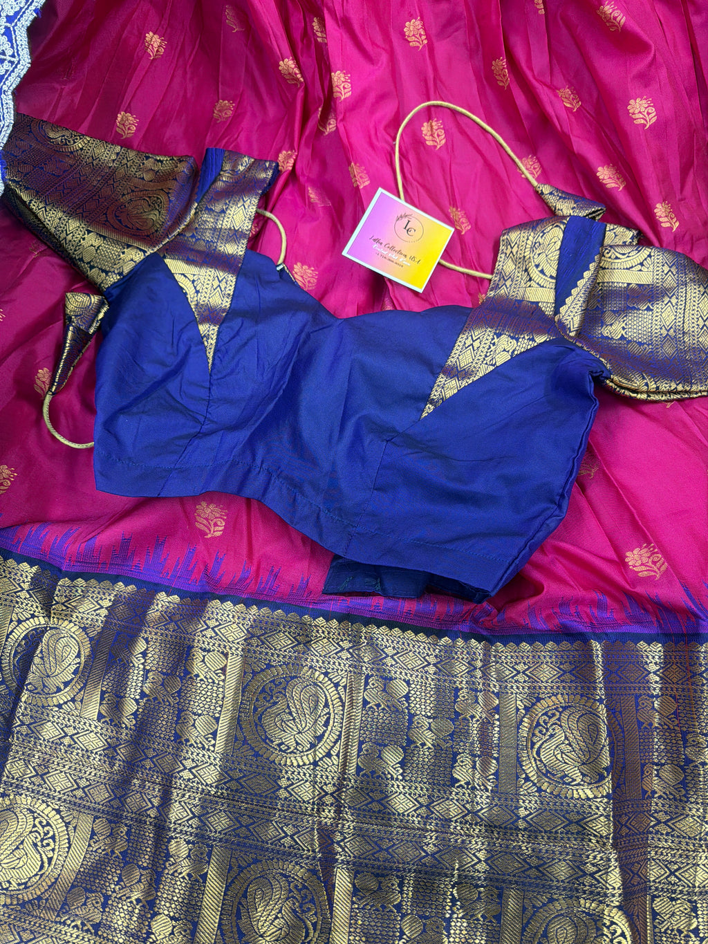 🌸 Semi Gadwal Full Stitched Lehenga