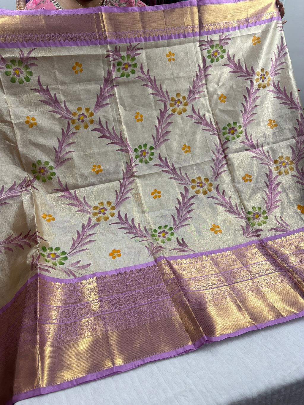 Saree with stiched blouse