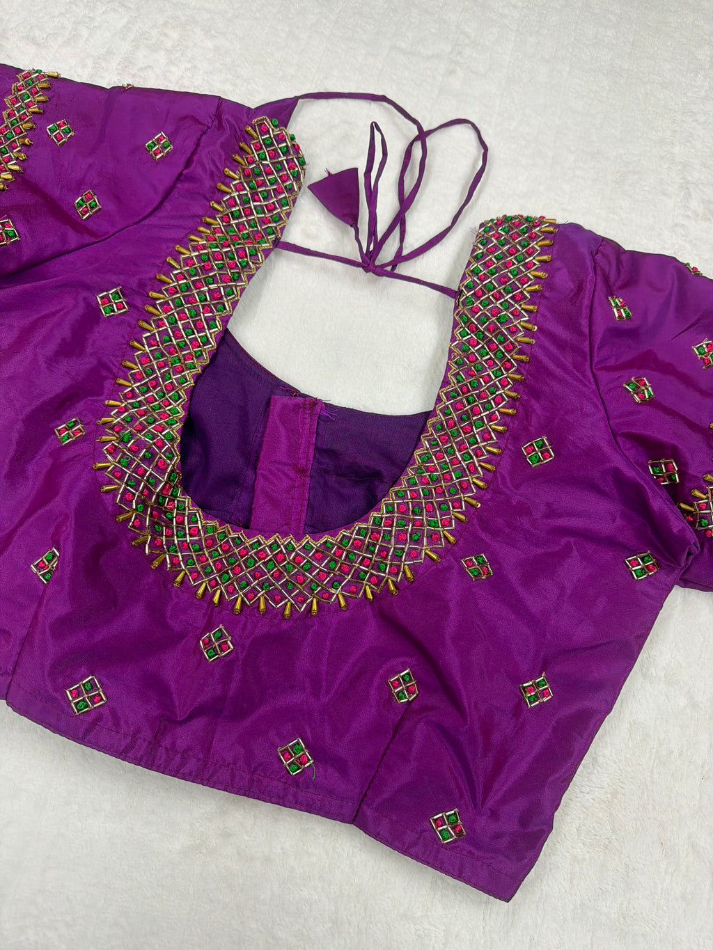 Semi pattu sarees with maggam blouse ✨