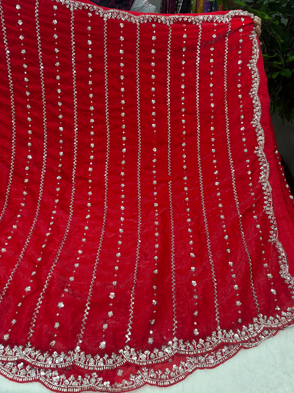 Premium quality party wear sarees with stitched blouse ✨