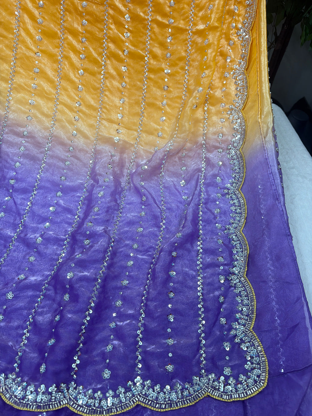 Premium quality party wear sarees with stitched blouse ✨