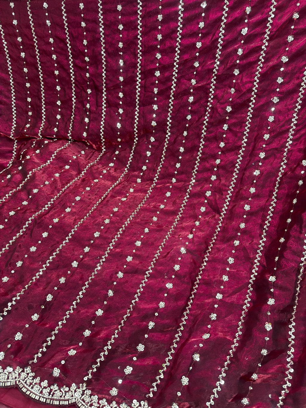 Premium quality party wear sarees with stitched blouse ✨