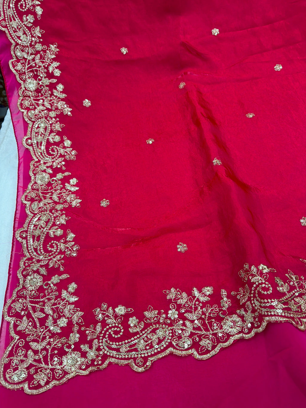 Premium Fendy Silk Saree with Stitched Blouse