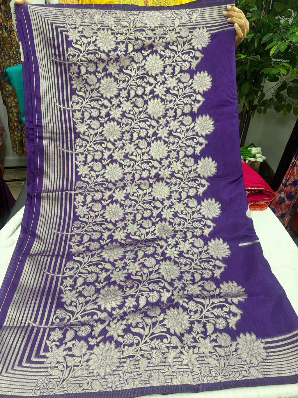 Tussar sarees with stiched blouse