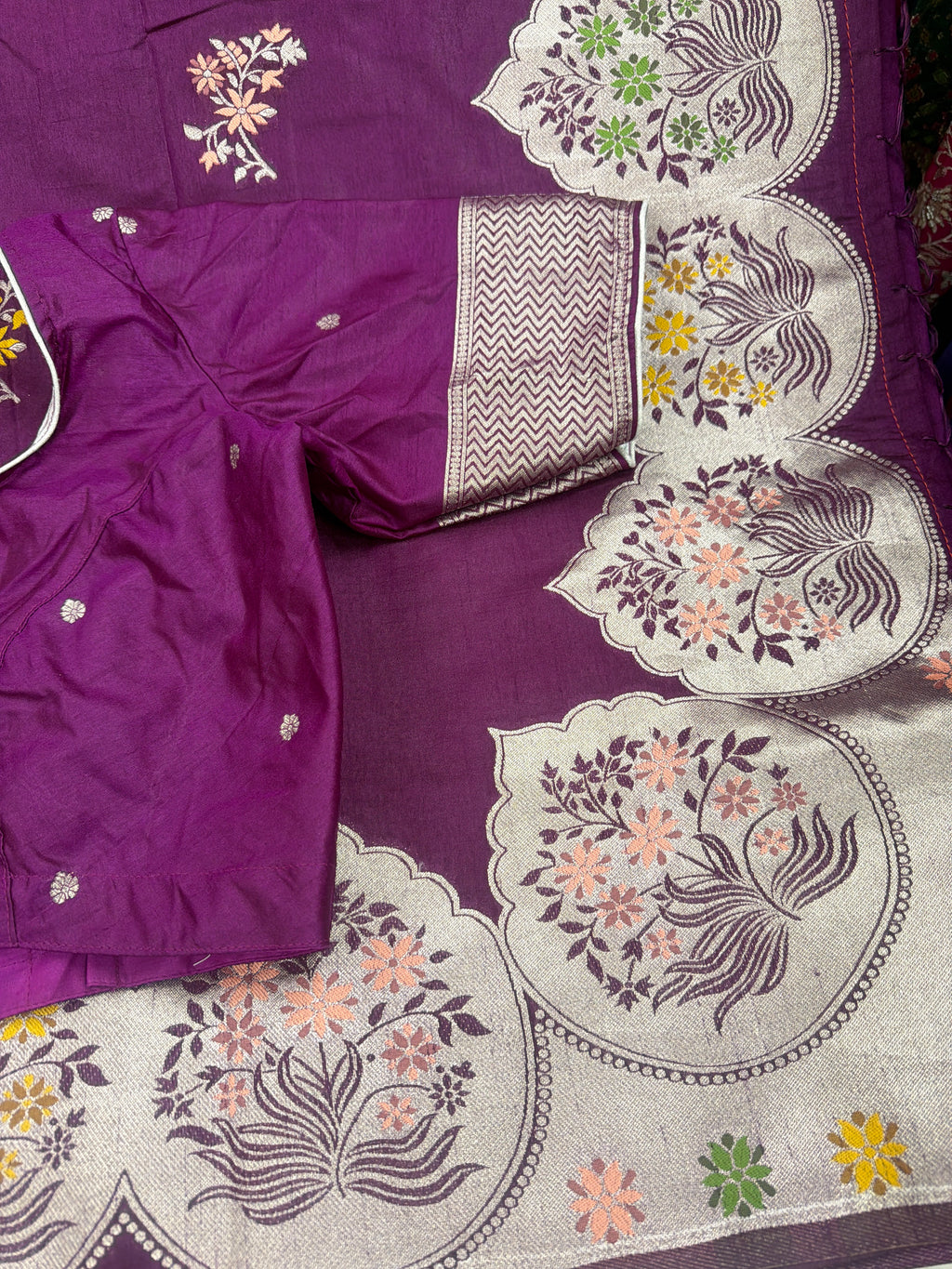 Premium Tussar saree with stitched blouse