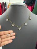 Invisible chain with earrings