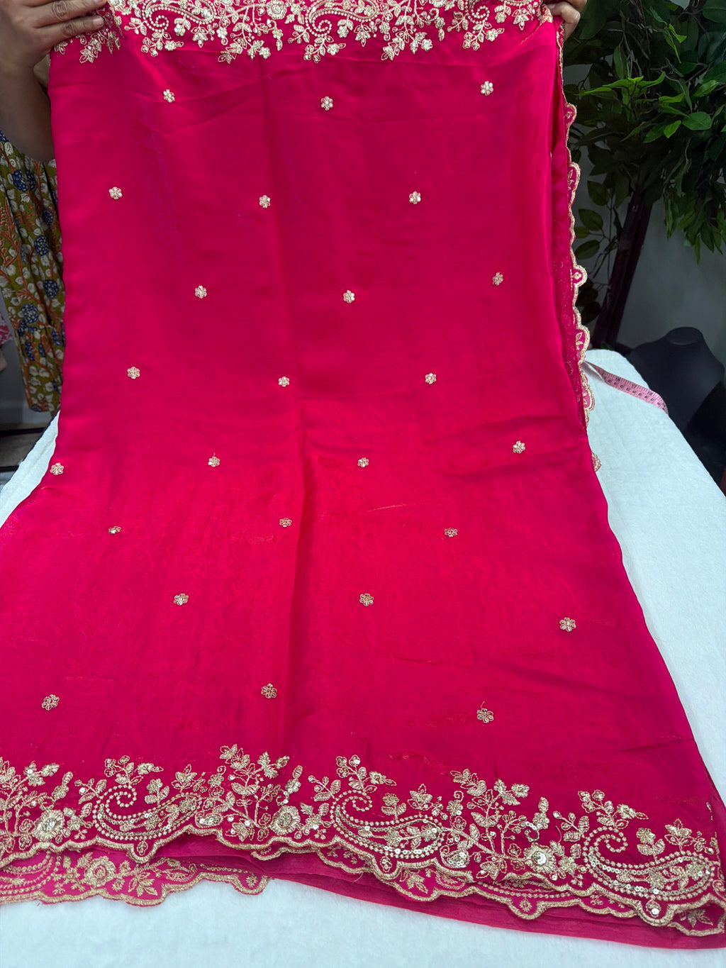 Premium Fendy Silk Saree with Stitched Blouse