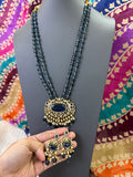 Elegant Beads Long Haram Set with Matching Earrings