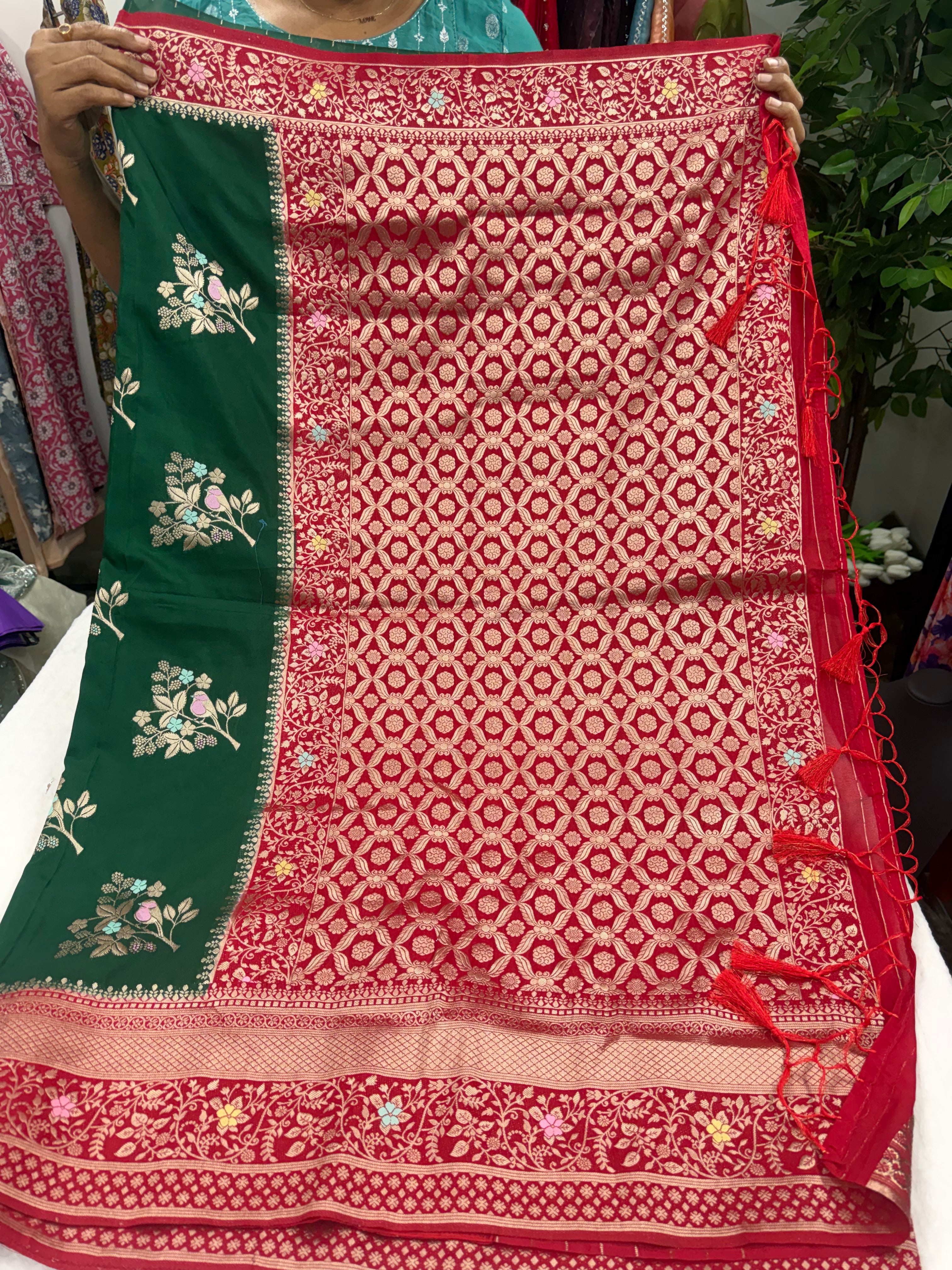 Saree with stiched blouse