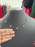 Invisible chain with earrings