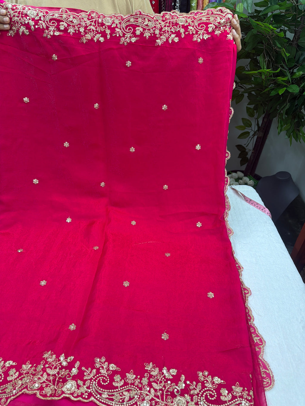 Premium Fendy Silk Saree with Stitched Blouse