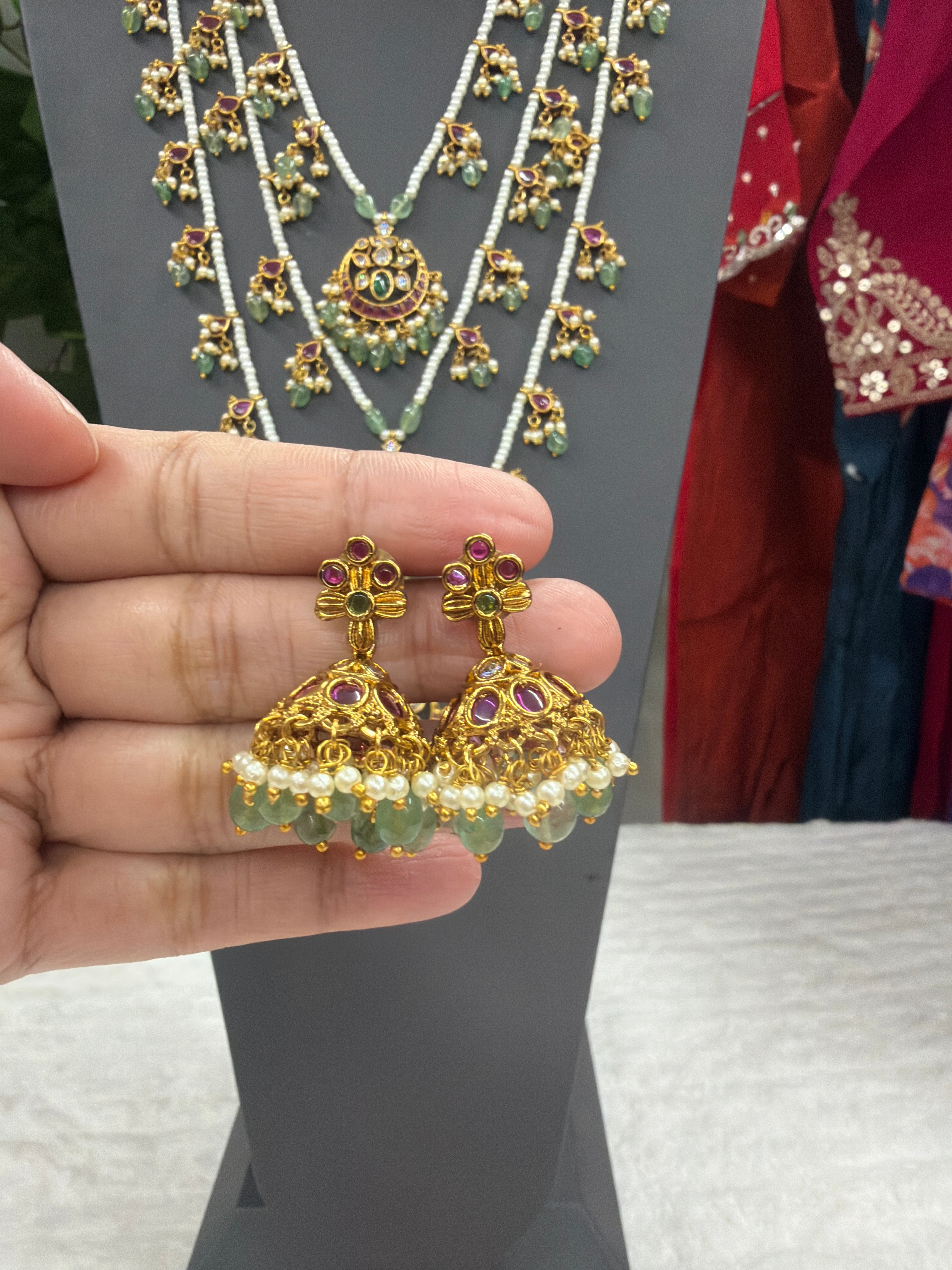 Rajashree Multi-Layer Pearl Haram