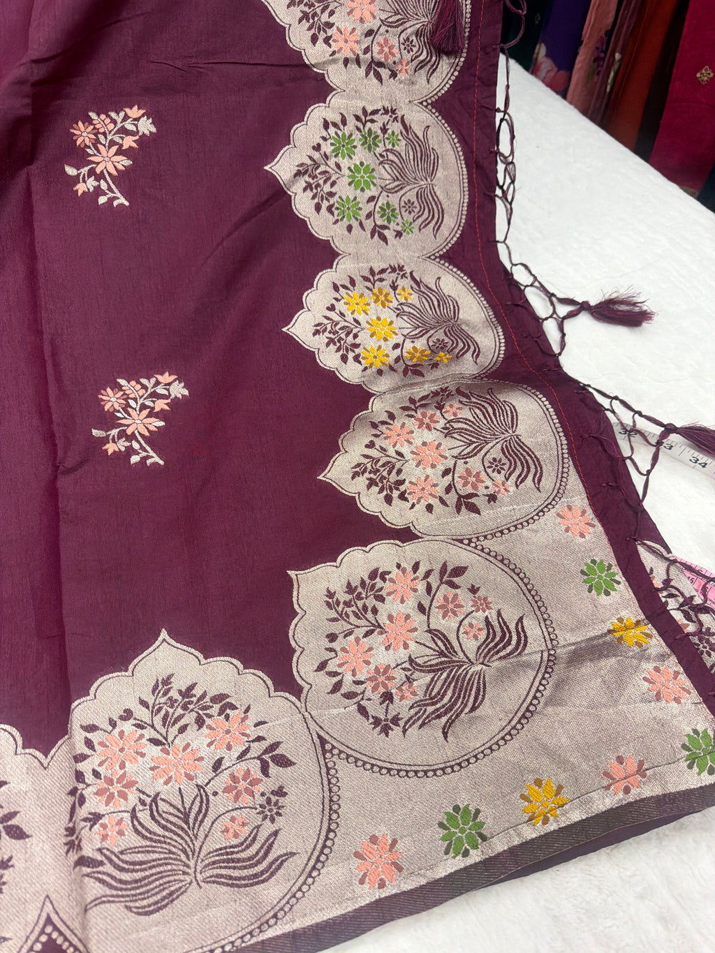 Premium Tussar saree with stitched blouse
