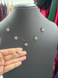 Invisible chain with earrings