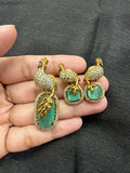 Elegant pendant set paired with earrings