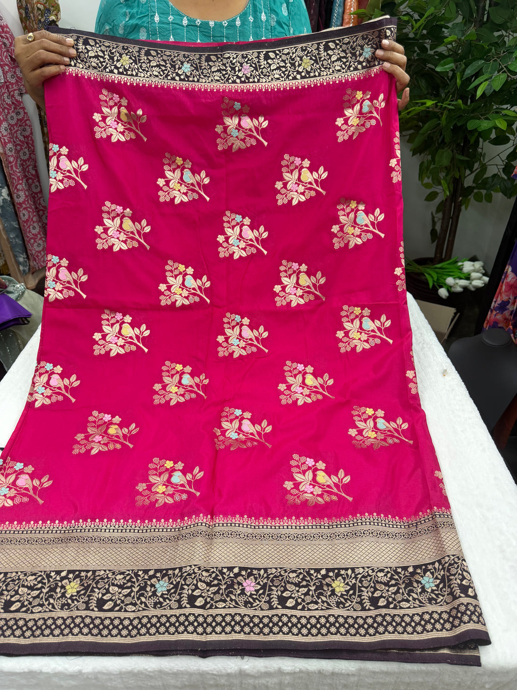 Saree with stiched blouse