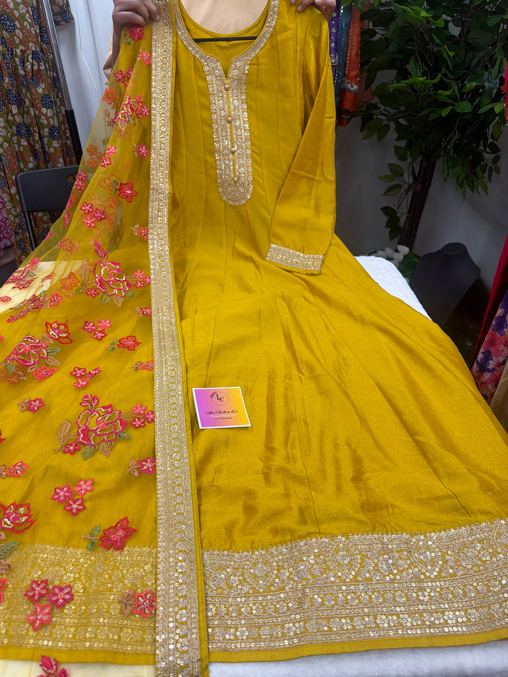 frock-style outfits with dupatta
