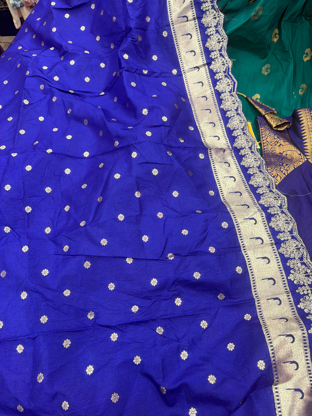 🌸 Semi Gadwal Full Stitched Lehenga 🌸