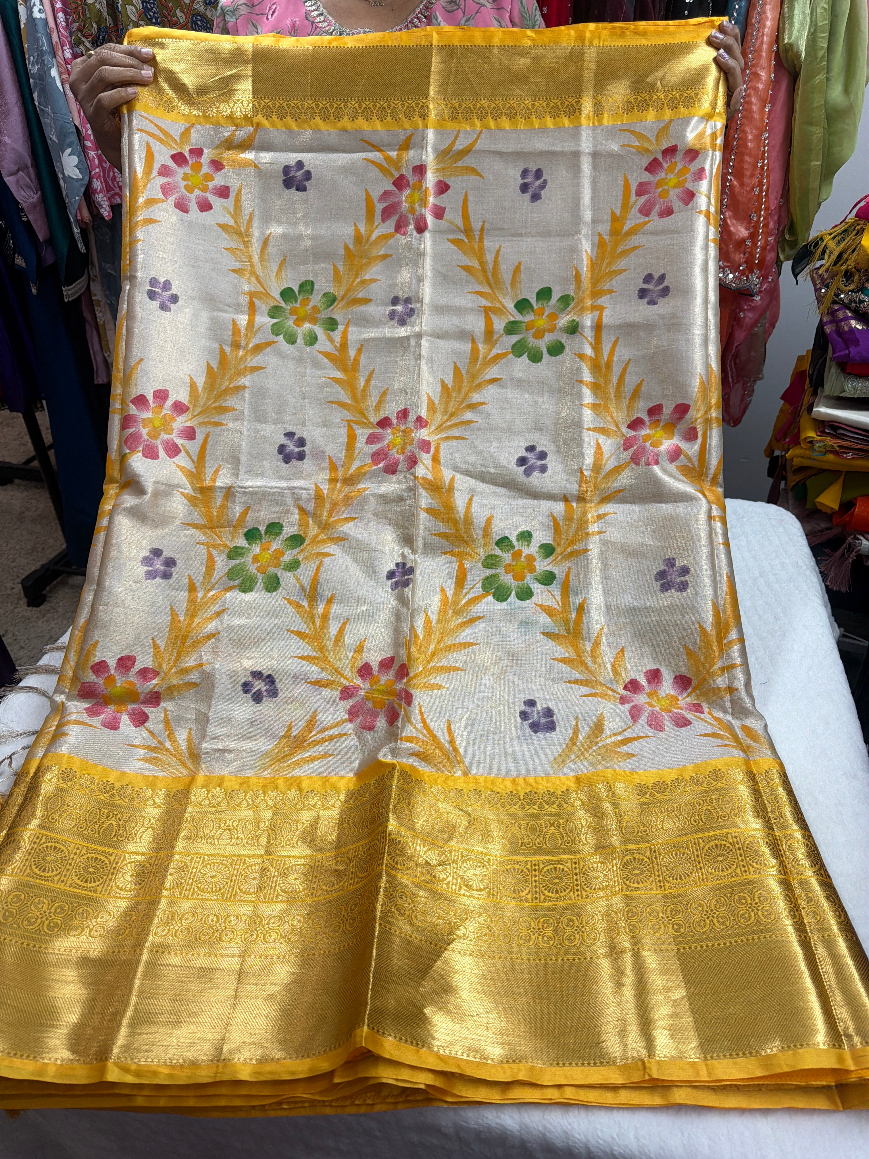 Sarees with stiched blouse