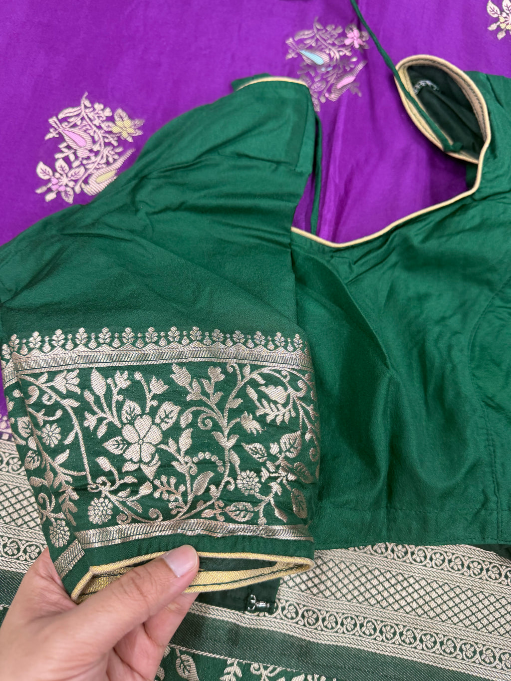 Saree with stiched blouse