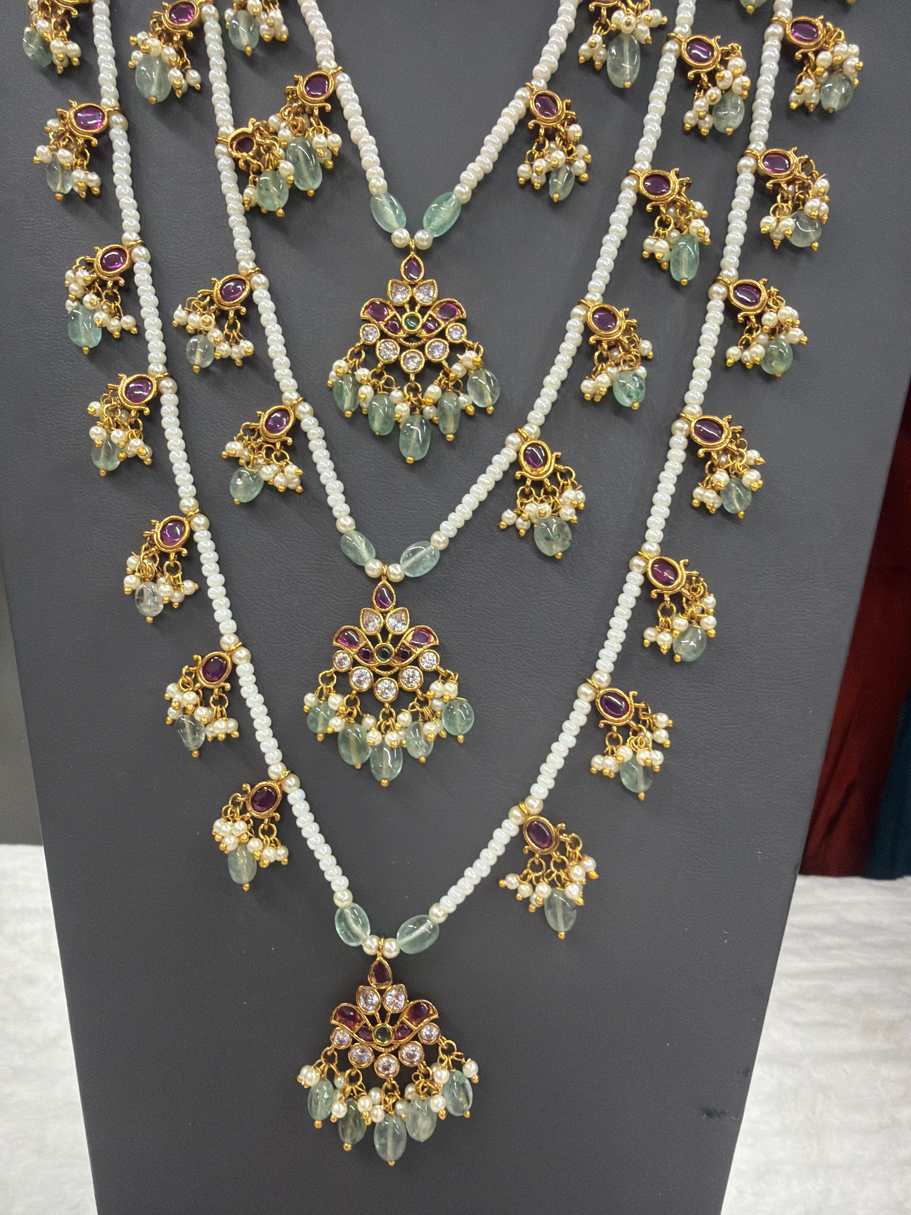 Rajashree Multi-Layer Pearl Haram