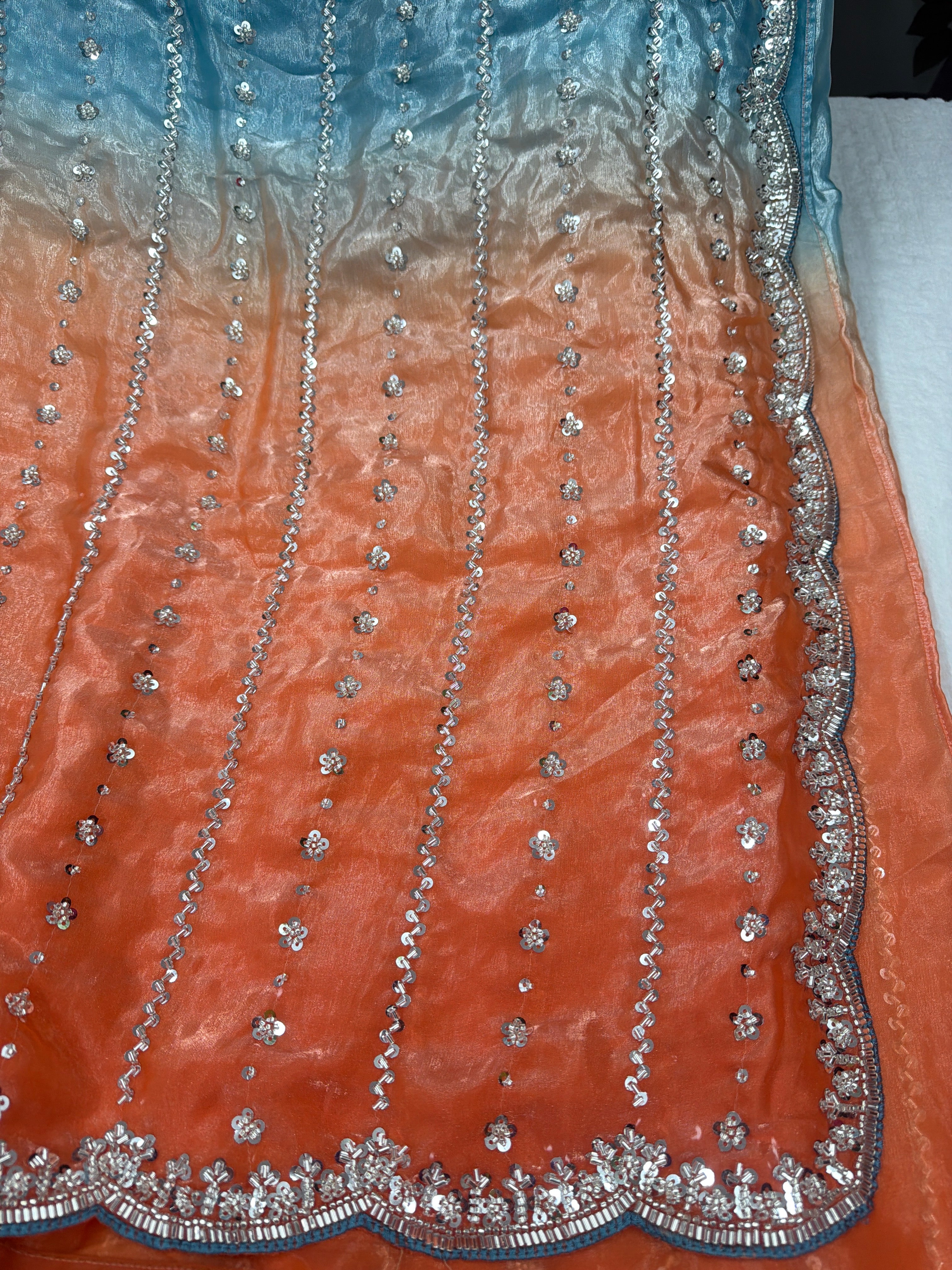 Premium quality party wear sarees with stitched blouse ✨