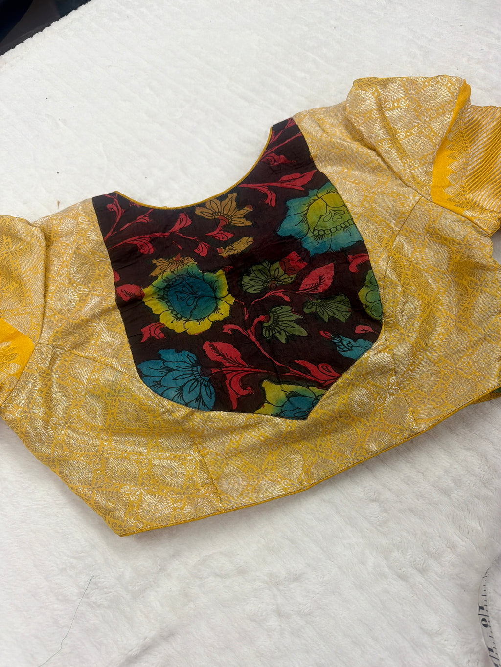 Rich Kalamkari brocade blouse