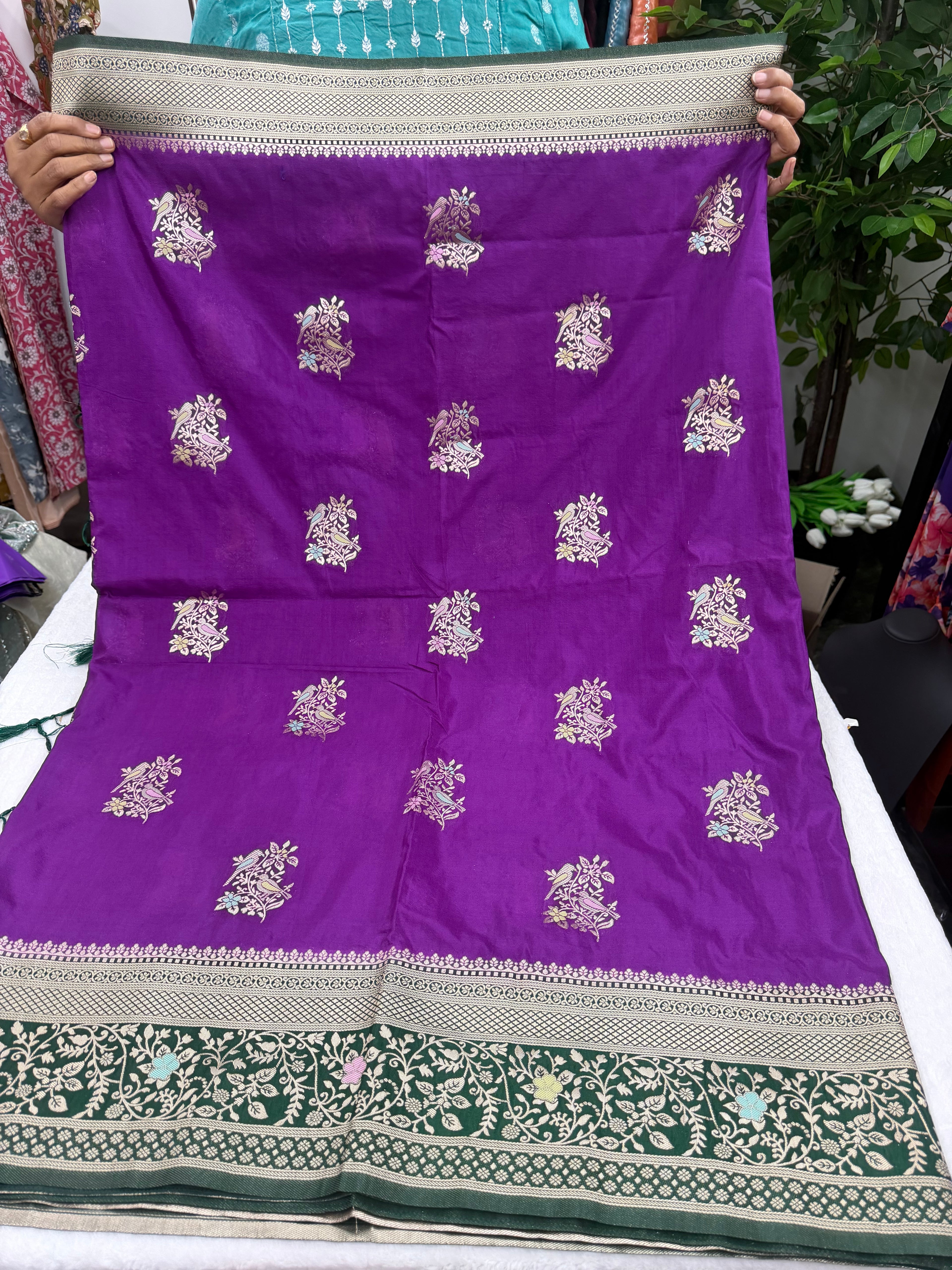 Saree with stiched blouse