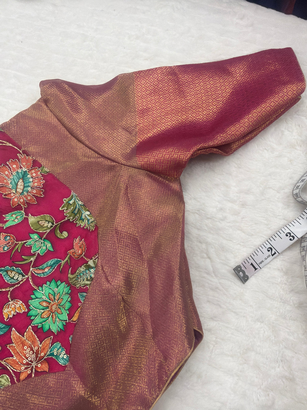 Rich Kalamkari brocade blouse