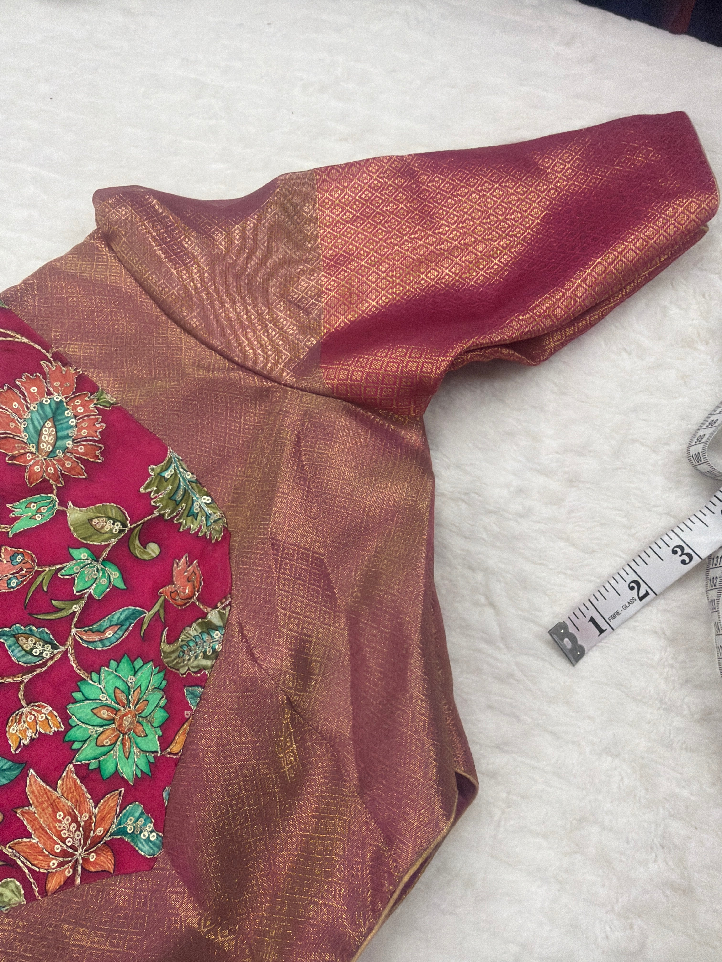Rich Kalamkari brocade blouse