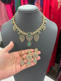 💎 Necklace + earrings + maang tikka set ✨