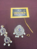 Pendant Set with Earrings & Tikka Chain